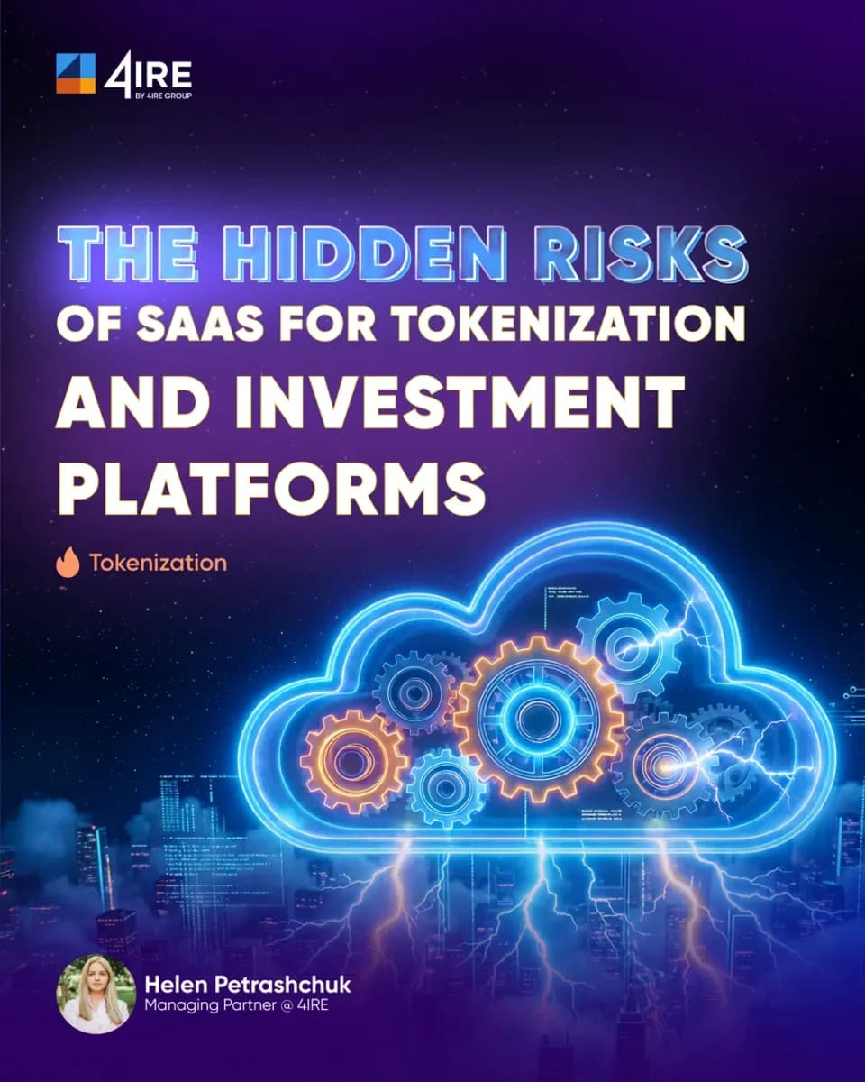 The Hidden Risks of SaaS for Tokenization and Investment Platforms