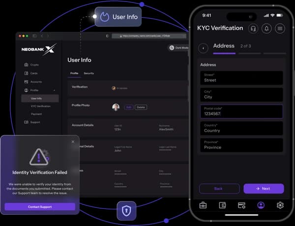 Streamline KYC compliance globally — NeobankX screenshot