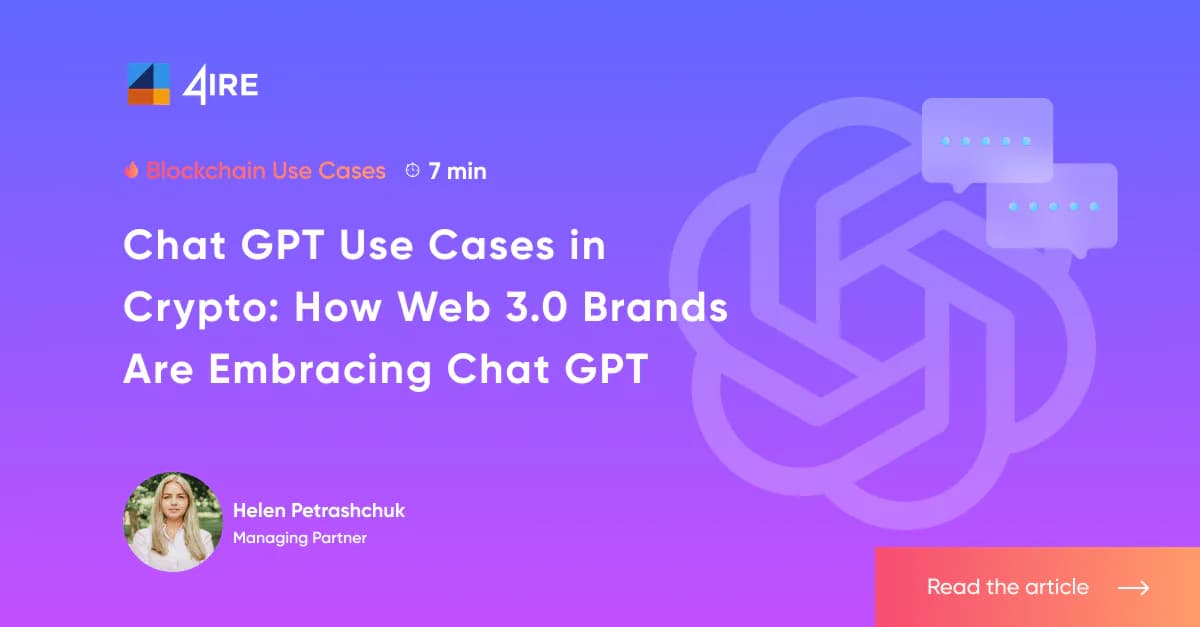 Chat GPT Use Cases in Crypto: How Web 3.0 Brands Are Embracing Chat GPT