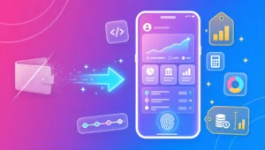 Crypto wallet development cost breakdown illustration modern mobile wallet UI evolution in 2026